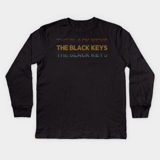 Distressed Vintage - Black Keys Kids Long Sleeve T-Shirt